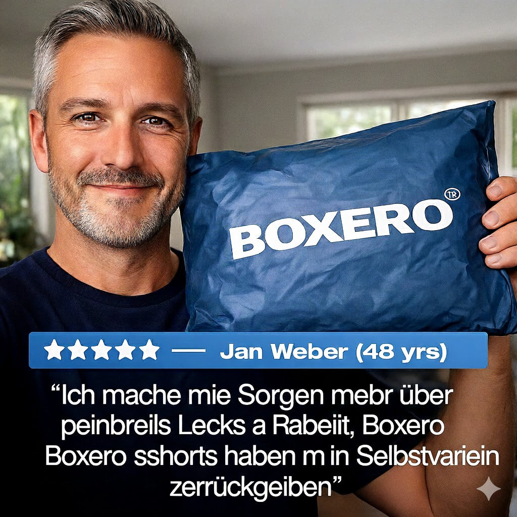 Boxeros charakteristische auslaufsichere Boxershorts